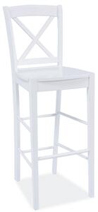 Scaune bar alb CD964, 40X37X112