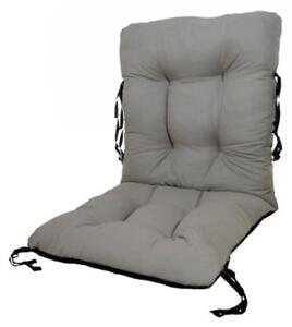 Perna sezut/spatar pentru scaun de gradina sau balansoar, 50x50x55 cm, culoare gri