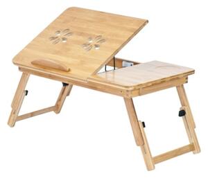 Masa din lemn pliabila si unghi reglabil pentru laptop de 17" 34cm x 54cm