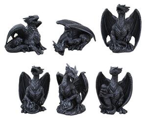 Statueta Dragon negru 10 cm