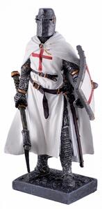 Statueta cavaler Templier cu topor 18cm