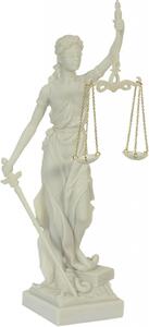 Statueta zeita dreptatii Themis ( Justitia) 35cm - alb