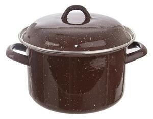Cratiță smălțuită Orion Brown LEM, cu capac,3,3 l, 3,3 l