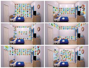 Disney 64 Piece Collage Blue