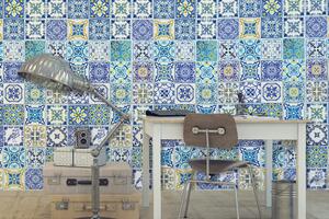 Sticker faianta - Mediterranean Skye Classic Blue Mosaic - 12 buc - 20x20 cm