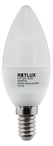 Retlux RLL 263 C35 E14 5W CW Bec LED (alb rece 4100K)