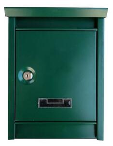 Cutie poștală metalică, 30,8 x 21,5 x 9 cm, Verde