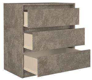 Arosa K3, dulap cu sertare, beton