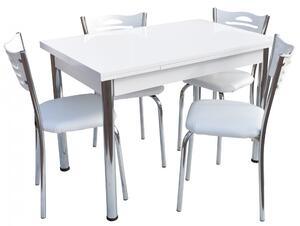 Set masa 4 scaune 1353 Beyaz