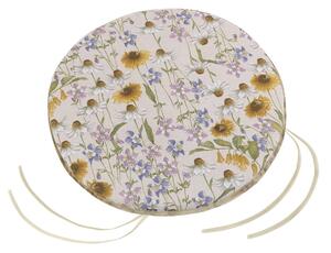 Pernă de scaun rotundă dreaptă Ivo Mușețel, 40 cm
