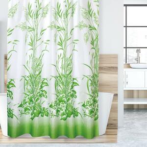 Perdea de duș Plante verzi, 180 x 200 cm