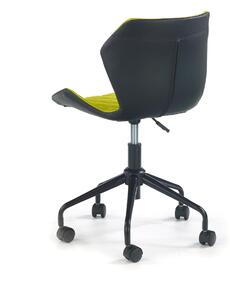 Scaun ergonomic de birou copii verde-negru Matrix, 48X53X78/88 CM