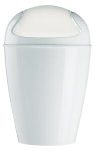 Coș de masă Koziol Dell XXS, cu capac, alb,12,7 x 12,7 x 18,7 cm
