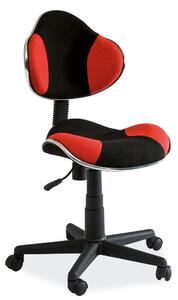Scaun ergonomic de birou copii Q-G2, rosu/negru, 48X41X78/92