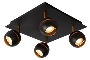 Lucide 77975/20/30 - LED lampa spot BINARI 4xLED/5W/230V negru