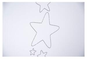 Patut Drewex Stars cu sertar - Silver + Saltea Cocos 12 cm