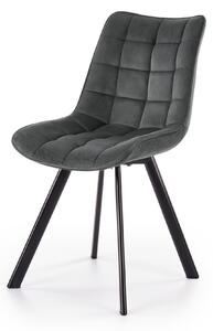 Scaun tapitat living K332, gri, 46X61X84 CM