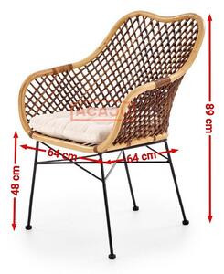 Scaun terasa K336, 64X64X89 CM