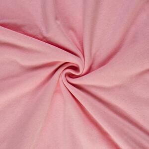 ASTOREO Cearsaf jersey - roz - Mărimea 90x200cm