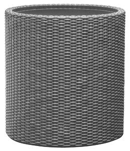 Recipient de ghiveci Ketter Cylinder Planter S,gri, 7 l, 28 x 28 x 28,3 cm