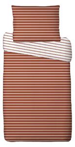 Lenjerie de pat din bumbac Dungi, muștar, 140 x 220 cm, 70 x 90 cm, 140 x 220 cm, 70 x 90 cm