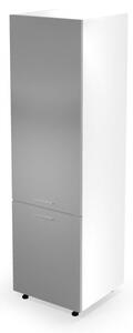 Dulap bucatarie Vento DL60 pentru frigider, gri, 60x214x56 cm