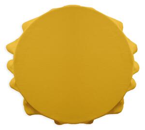 ASTOREO Fata de masa de bucatarie rotunda - galben - Mărimea 180cm