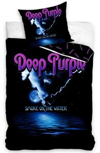 Lenjerie de pat din bumbac Deep Purple Smoke onthe water, 140 x 200 cm, 70 x 90 cm