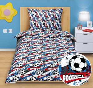 Lenjerie de pat din bumbac Junior Fotbal, 140 x 200 cm, 70 x 90 cm