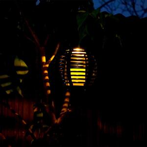 Lampa solara pentru gradina, tip felinar cu lumanare, LED, 16 cm, Zaniah
