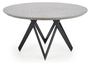 Masa GUSTIMO, gri/negru, MDF/otel, 140x77 cm