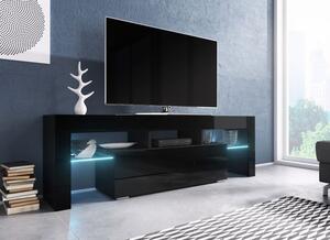 Comoda tv TORO 138, negru, 138x40x41 cm