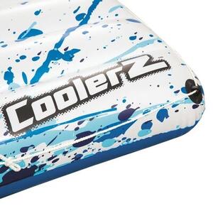 Saltea gonflabila pentru piscina, CoolerZ Lounge Alb / Albastru, L222xl175 cm