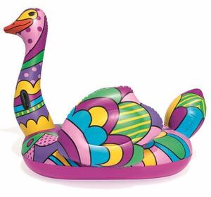 Saltea gonflabila pentru piscina, Pop Ostrich Multicolor, L190xl166 cm