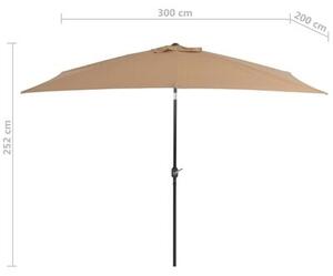 Umbrela de soare, Beauty Grej, L300xl200xH252 cm
