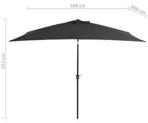 Umbrela de soare, Beauty Antracit, L300xl200xH252 cm