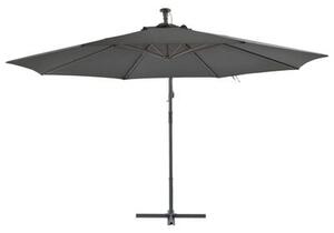 Umbrela de soare suspendata, Zamir Antracit, Ø350xH280 cm