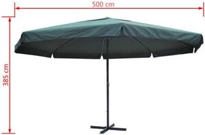 Umbrela de soare, Samos Verde, Ø500xH385 cm