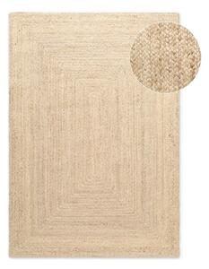 Covor culoare naturală deschisă reversibil, țesut manual din iută 80x150 cm Sharmila Natural White – Hanse Home