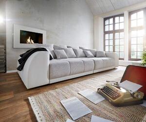Canapea extensibilă cu 2 lazi de depozitare Big Sofa Verona 305x110 cm