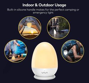 Lampa de Veghe Smart VAVA, lumina LED calda si rece, reglare Touch