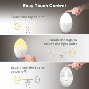 Lampa de Veghe Smart LED VAVA, lumina calda si rece, reglare Touch