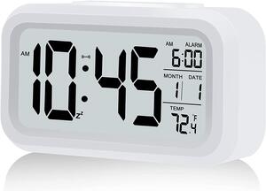 Ceas digital LCD, senzor sunet, alarma, termometru, calendar