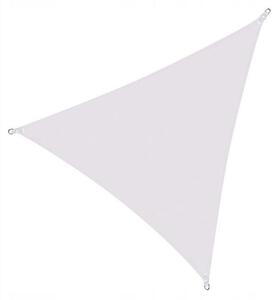 Copertina parasolar, triunghiulara, inele metalice, gri deschis, 3x3x3 m, Springos