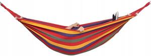 Hamac textil, dungi, multicolor, max 150 kg, 200x100 cm, Springos
