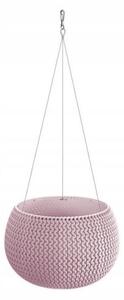Ghiveci decorativ cu lant, rotund, mov, 23.9x16.1 cm, Splofy Bowl WS 