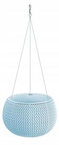 Ghiveci decorativ cu lant, rotund, albastru, 23.9x16.1 cm, Splofy Bowl WS 