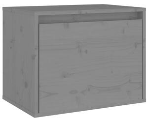 Dulap de perete, gri, 45x30x35 cm, lemn masiv de pin