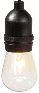 Ghirlanda luminoasa decorativa impermeabila, cu 15 becuri LED soclu E27, 14,6 m, alb cald