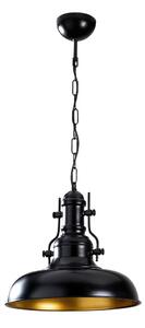 Lustră neagră cu abajur din metal ø 32 cm Berceste – Opviq lights